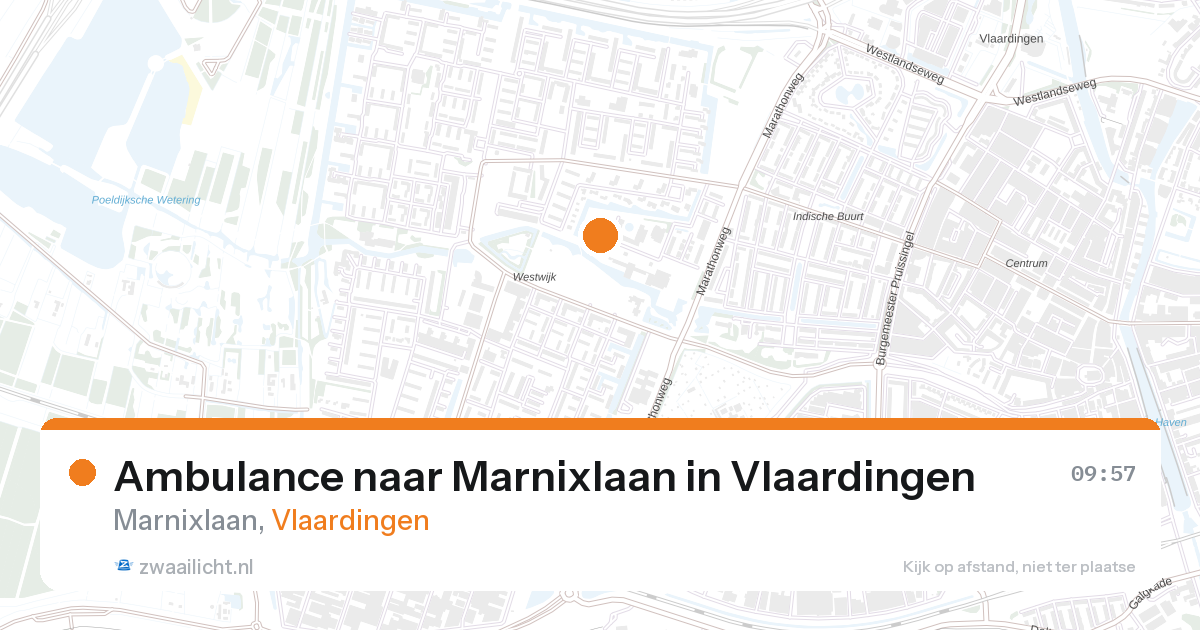 Ambulance naar Marnixlaan in Vlaardingen — 27 aug 2026