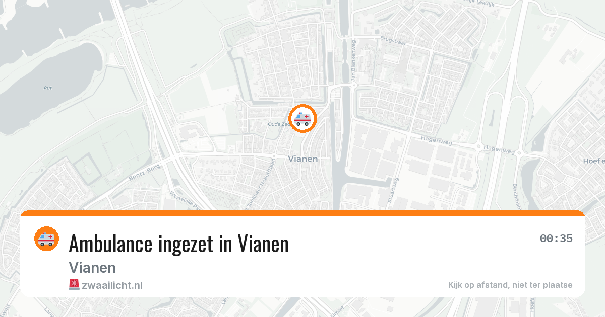 Ambulance ingezet in Vianen — 1 jun 2026