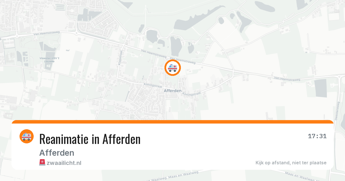 Reanimatie in Afferden — 28 mei 2026