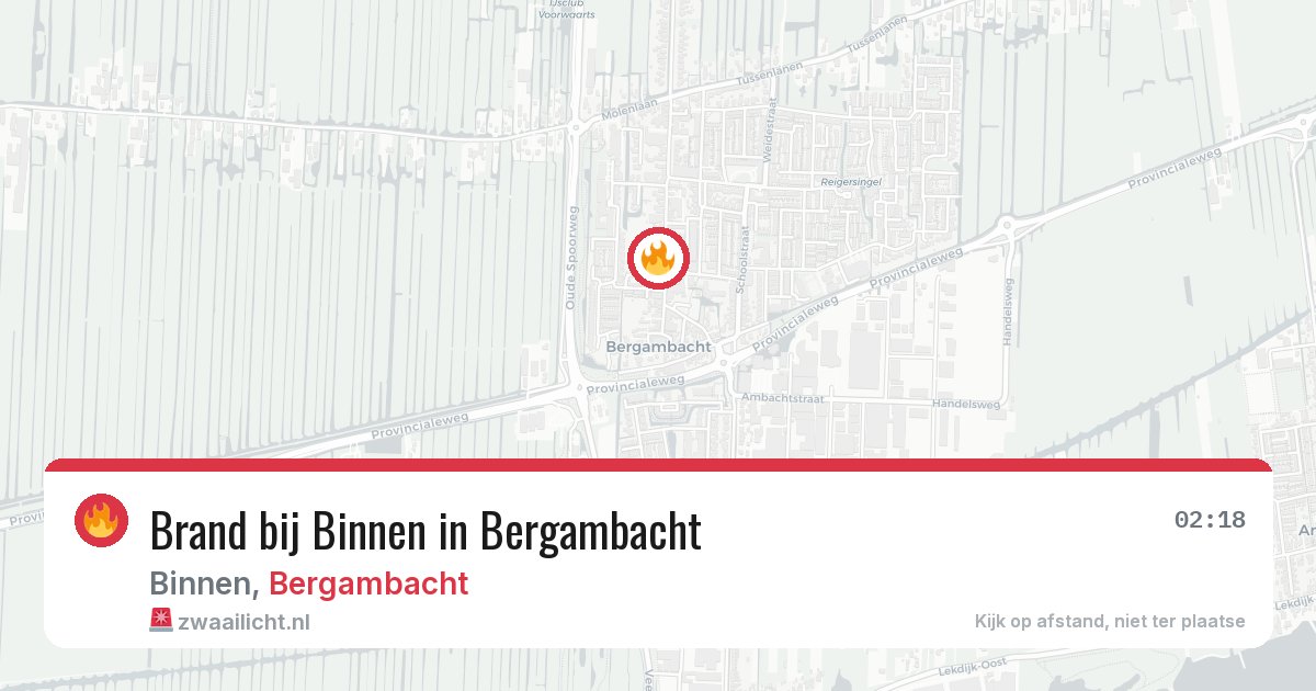 Brand bij Binnen in Bergambacht — 16 jun 2026