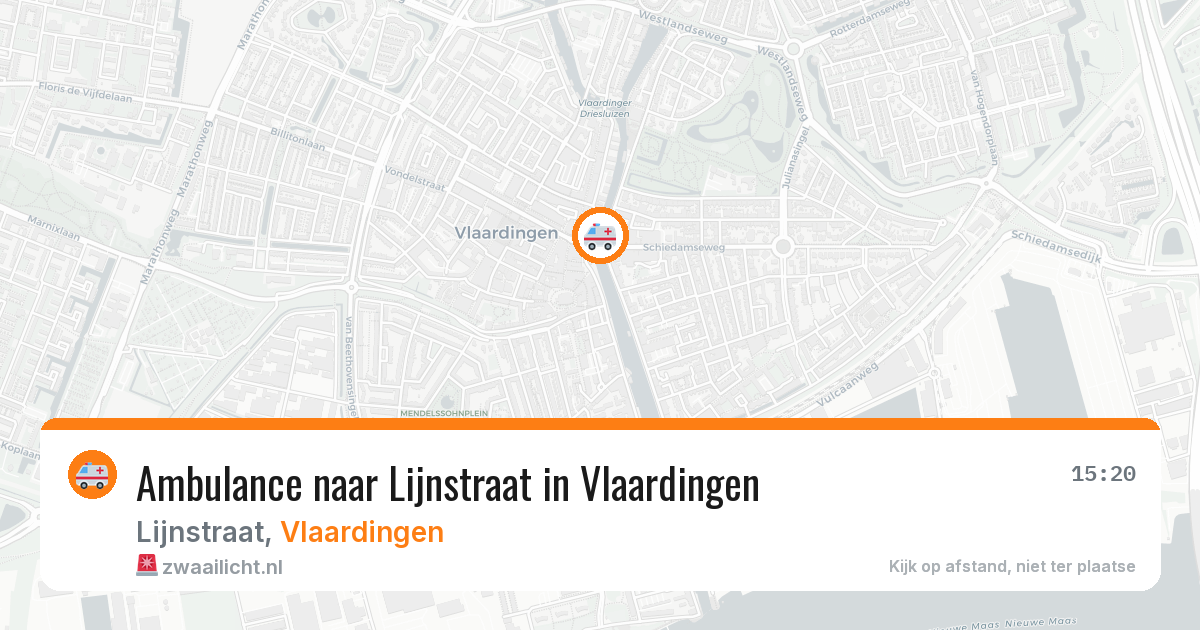 Ambulance naar Lijnstraat in Vlaardingen — 24 mei 2026