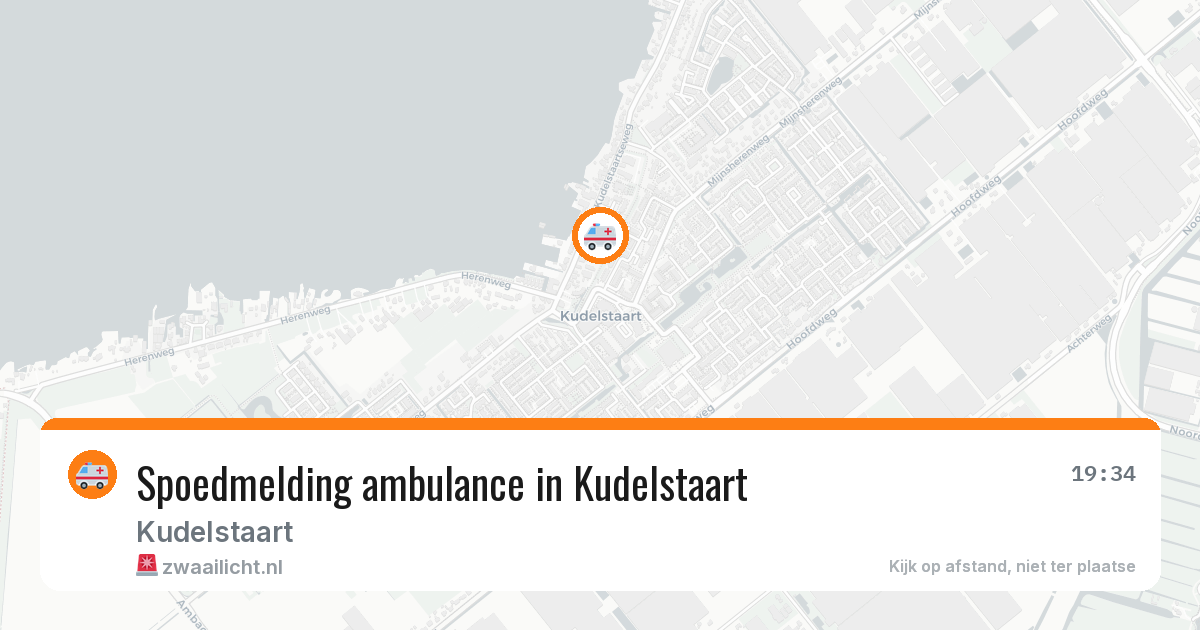 Spoedmelding ambulance in Kudelstaart — 6 jul 2026