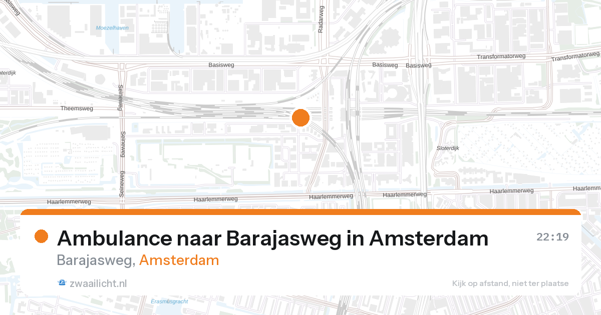 Ambulance naar Barajasweg in Amsterdam — 27 aug 2026