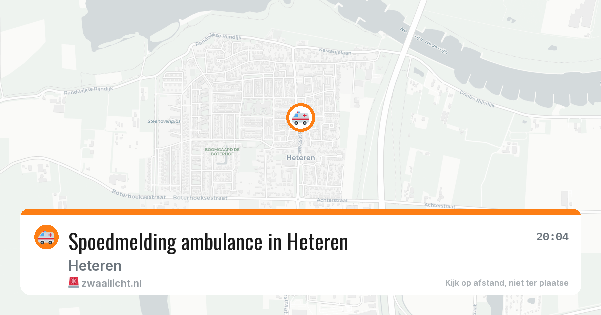 Spoedmelding ambulance in Heteren — 30 apr 2026