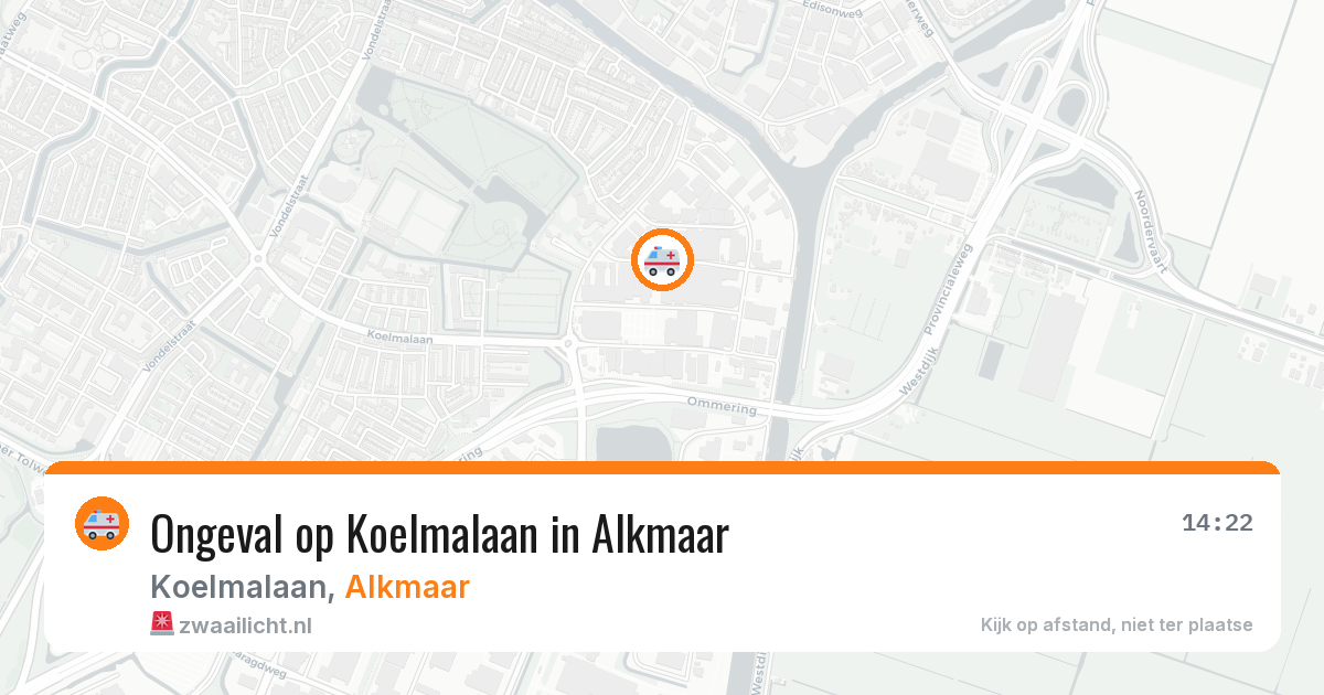 Ongeval op Koelmalaan in Alkmaar — 18 jan 2026