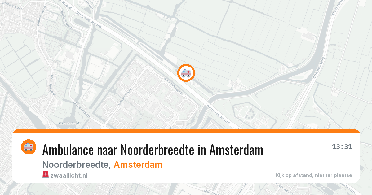 Ambulance naar Noorderbreedte in Amsterdam — 28 apr 2026