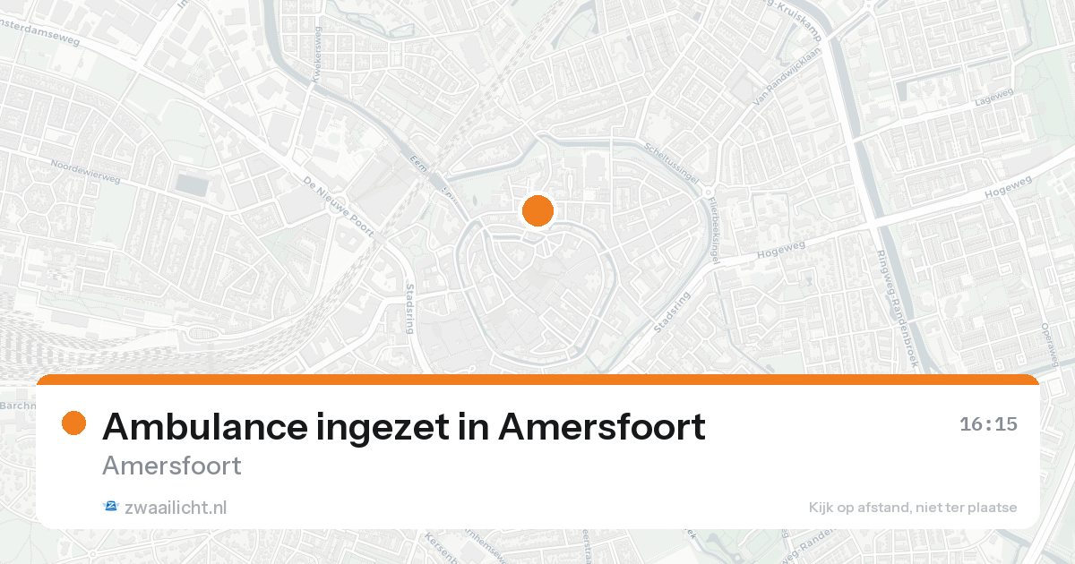 Ambulance ingezet in Amersfoort — 31 jan 2026