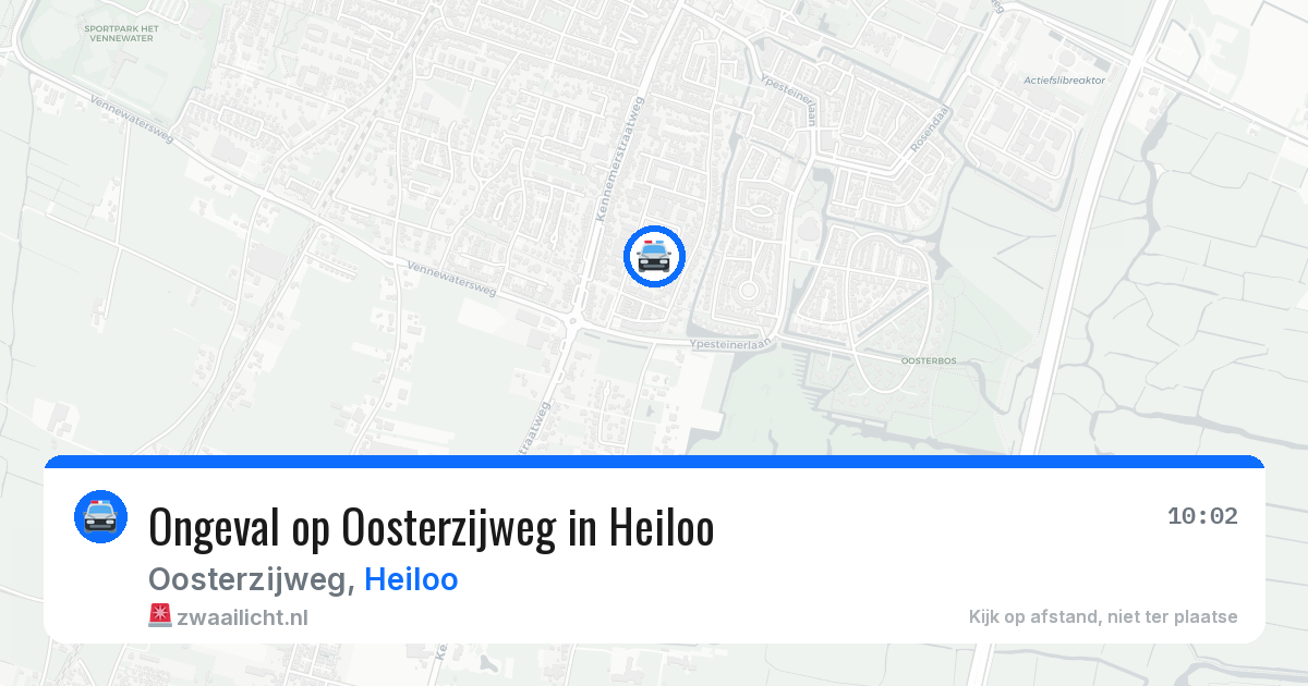 Ongeval op Oosterzijweg in Heiloo — 4 aug 2026