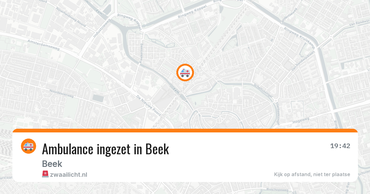 Ambulance ingezet in Beek — 29 jan 2026