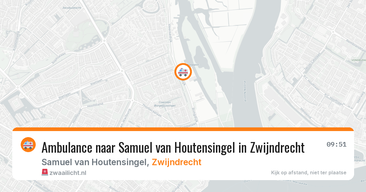 Ambulance naar Samuel van Houtensingel in Zwijndrecht — 31 jul 2026