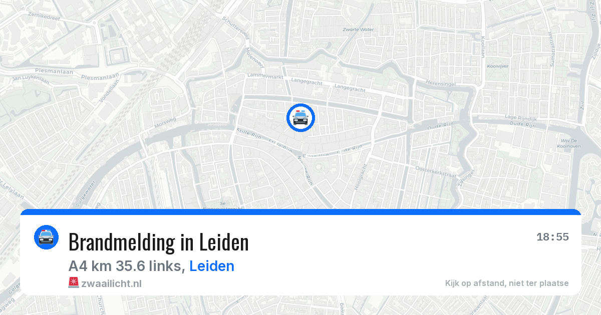 Brandmelding in Leiden — 11 jul 2026