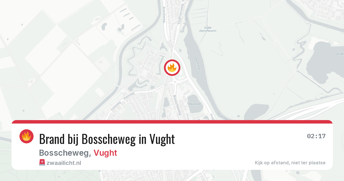 Brand bij Bosscheweg in Vught — 26 jun 2026
