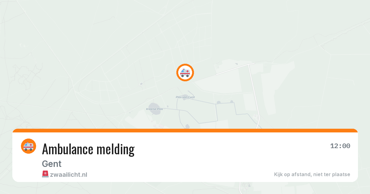 Ambulance melding — 18 mei 2026