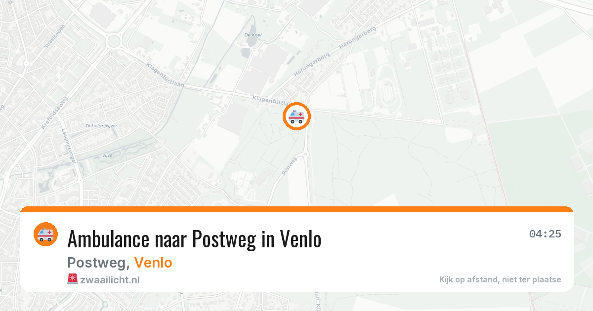 Ambulance naar Postweg in Venlo — 30 mei 2026