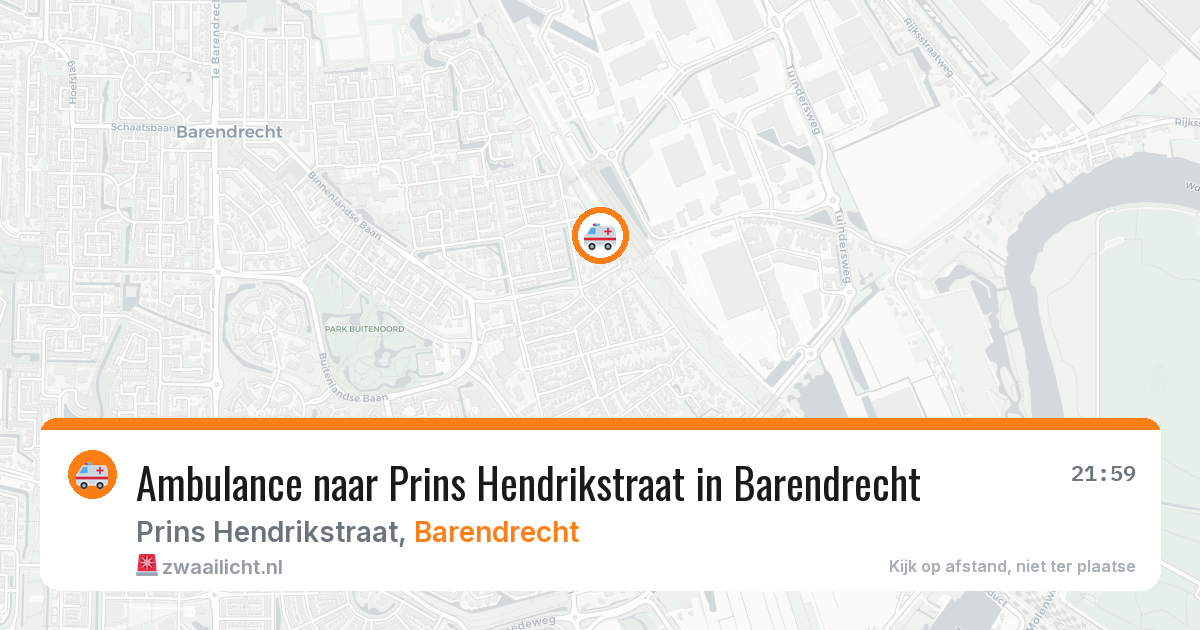 Ambulance naar Prins Hendrikstraat in Barendrecht — 27 jul 2026