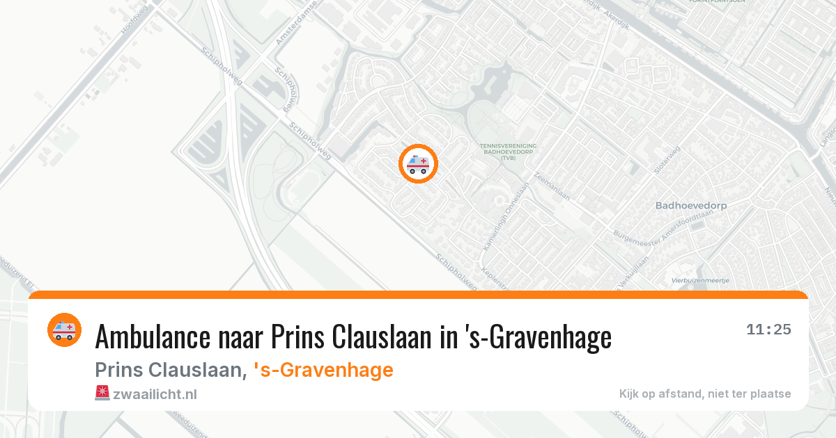 Ambulance naar Prins Clauslaan in 's-Gravenhage — 20 mrt 2026
