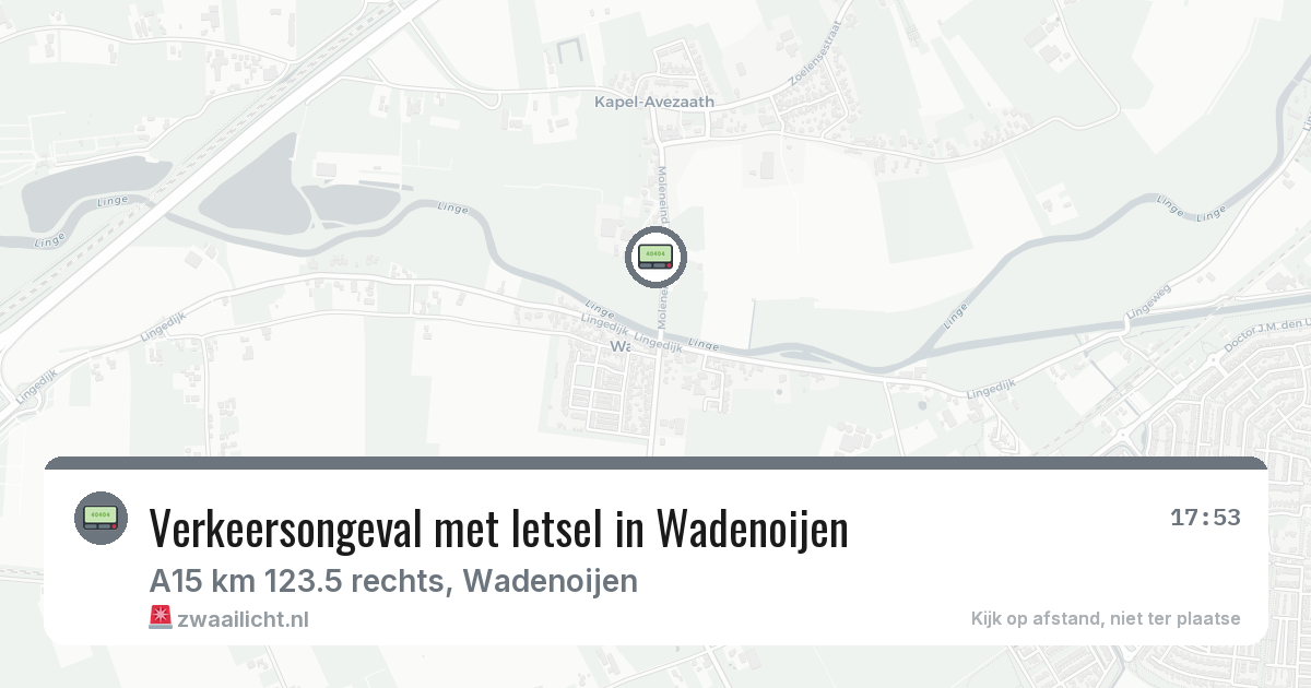 Verkeersongeval met letsel in Wadenoijen — 2 mrt 2026