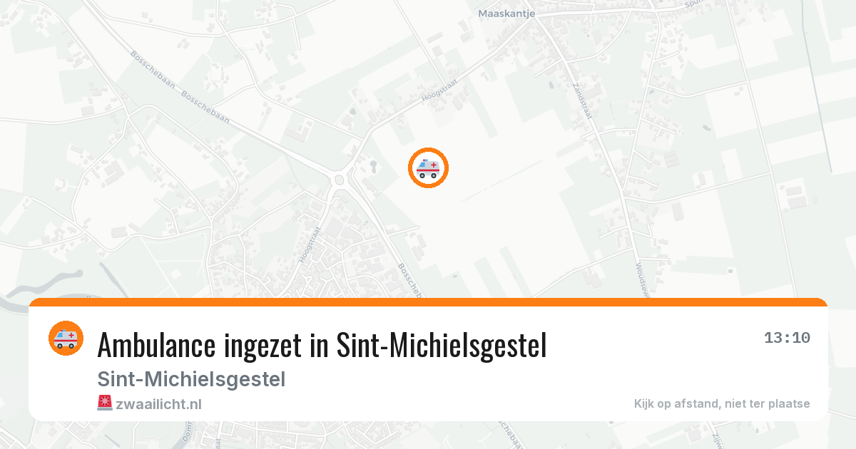Ambulance ingezet in Sint-Michielsgestel — 1 apr 2026