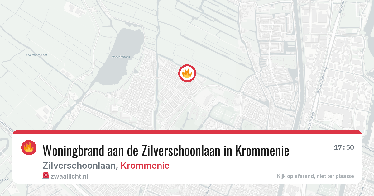 Woningbrand aan de Zilverschoonlaan in Krommenie — 20 feb 2026