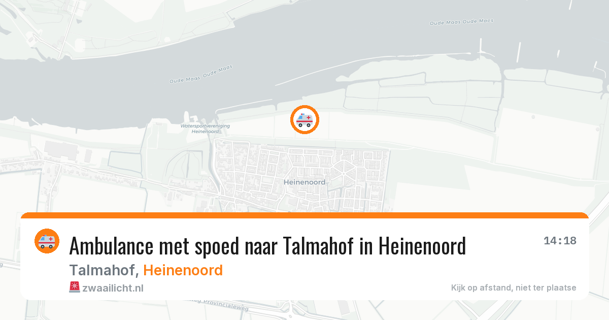Ambulance met spoed naar Talmahof in Heinenoord — 29 mrt 2026