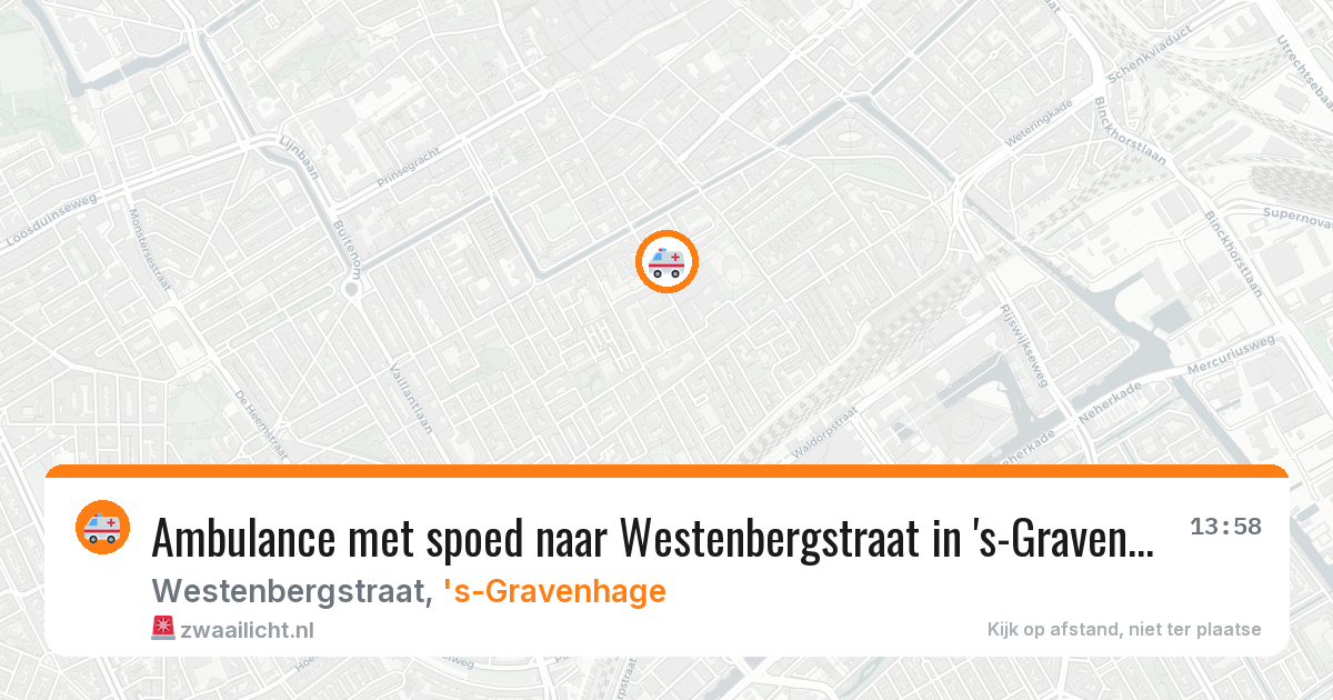 Ambulance met spoed naar Westenbergstraat in 's-Gravenhage — 11 feb 2026