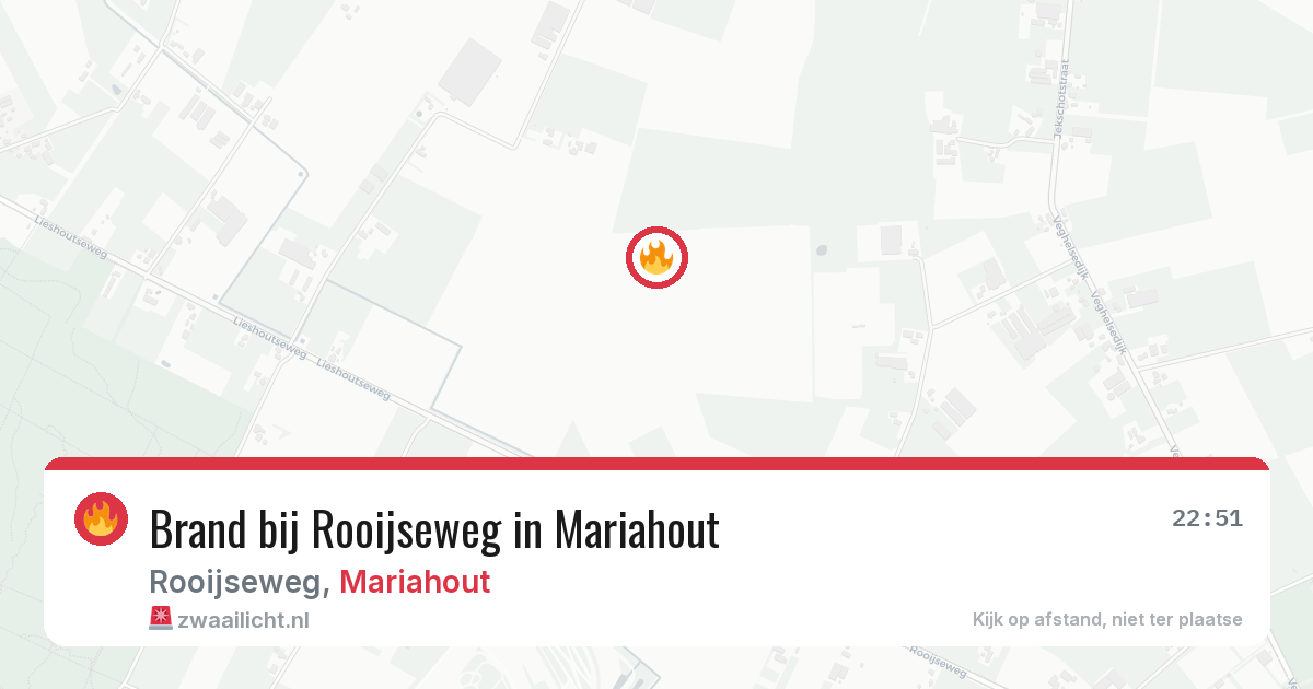 Brand bij Rooijseweg in Mariahout — 28 apr 2026