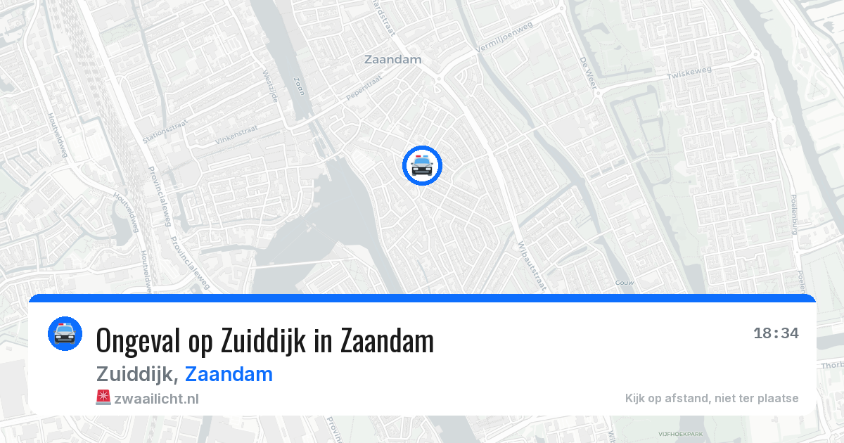 Ongeval op Zuiddijk in Zaandam — 31 mrt 2026