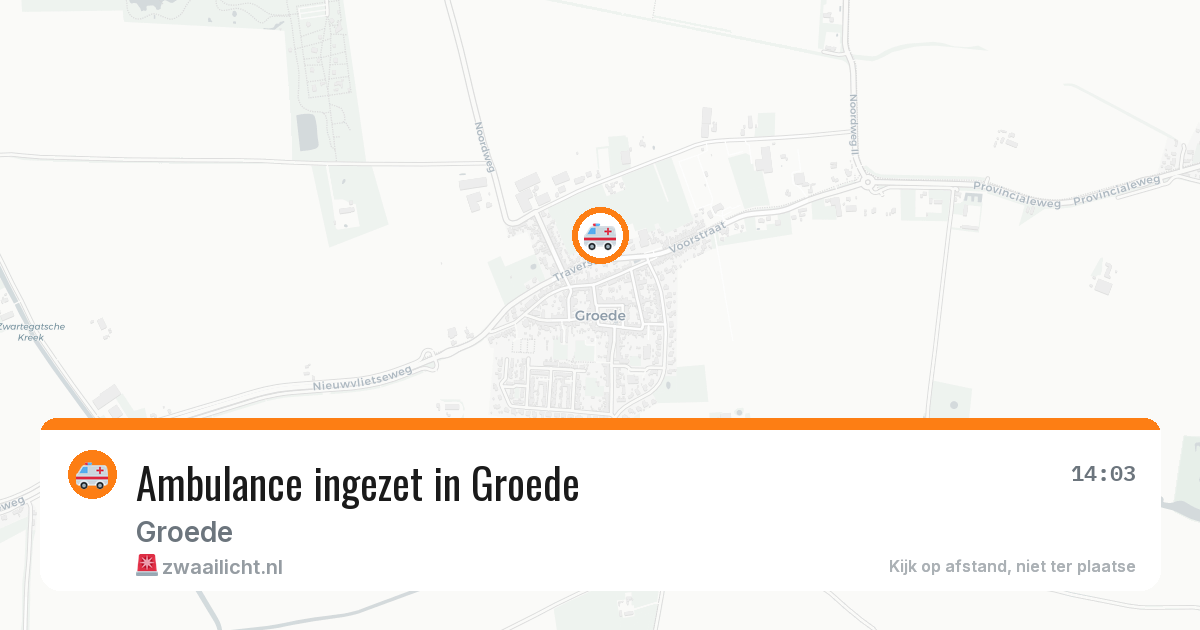 Ambulance ingezet in Groede — 18 jul 2026