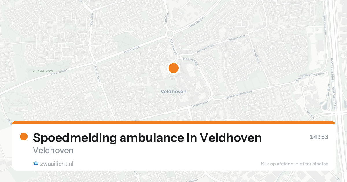 Spoedmelding ambulance in Veldhoven — 7 feb 2026
