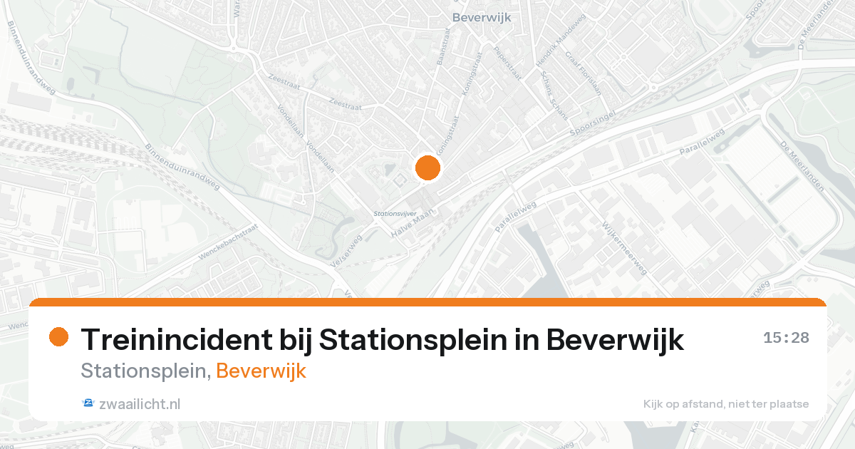 Treinincident bij Stationsplein in Beverwijk — 24 aug 2026