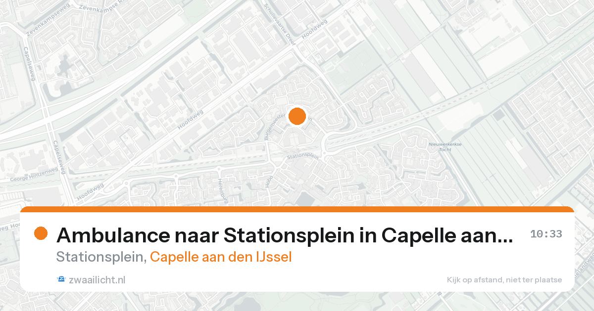 Ambulance naar Stationsplein in Capelle aan den IJssel — 15 aug 2026