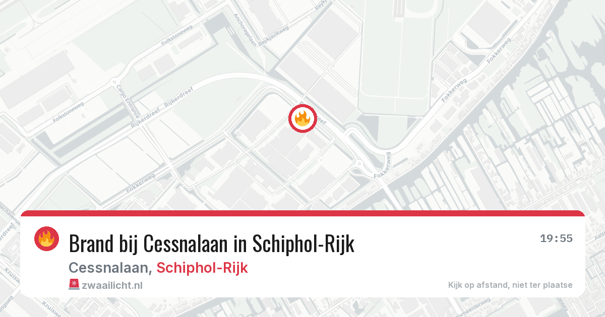 Brand bij Cessnalaan in Schiphol-Rijk — 24 jun 2026