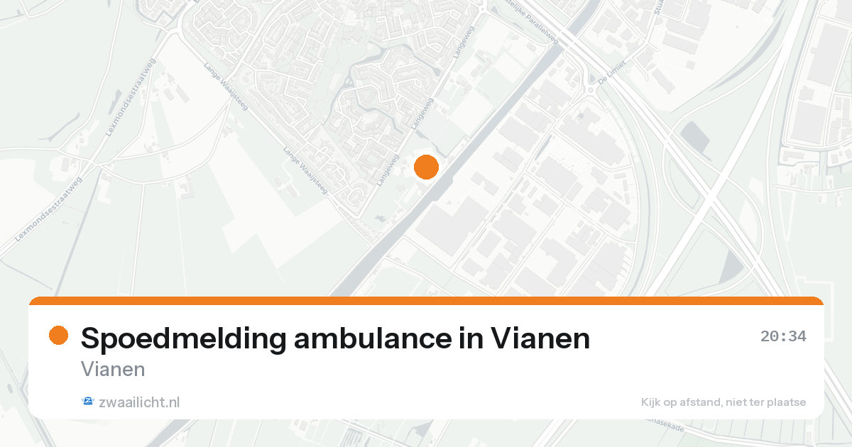 Spoedmelding ambulance in Vianen — 15 aug 2026
