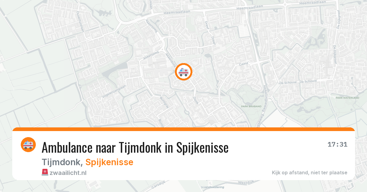 Ambulance naar Tijmdonk in Spijkenisse — 31 mrt 2026