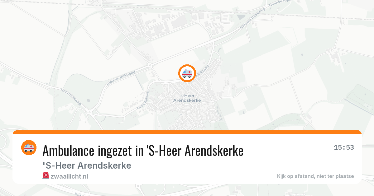 Ambulance ingezet in 'S-Heer Arendskerke — 12 jun 2026