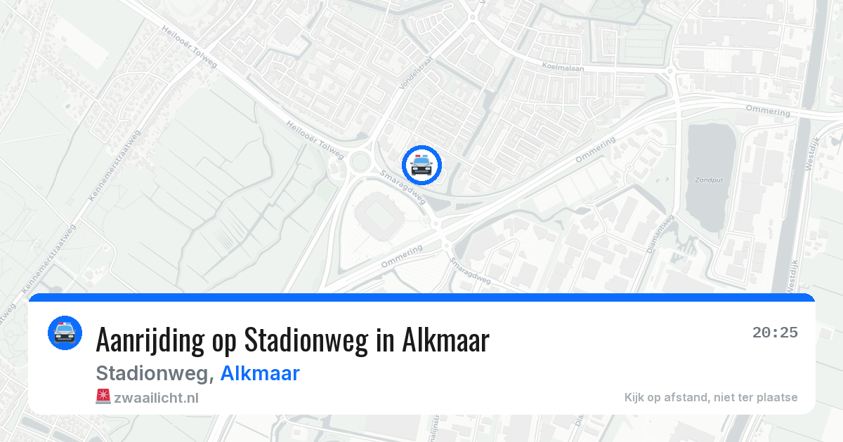 Aanrijding op Stadionweg in Alkmaar — 28 mei 2026