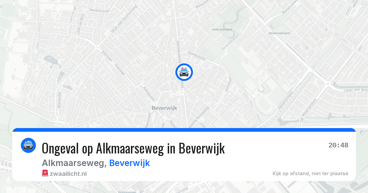 Ongeval op Alkmaarseweg in Beverwijk — 16 mei 2026