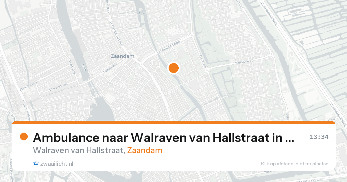 Ambulance naar Walraven van Hallstraat in Zaandam — 26 mei 2026