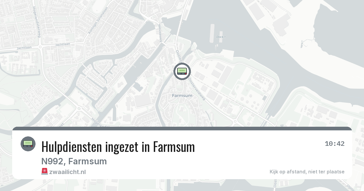 Hulpdiensten ingezet in Farmsum — 7 mrt 2026 | 🚨 Zwaailicht.nl
