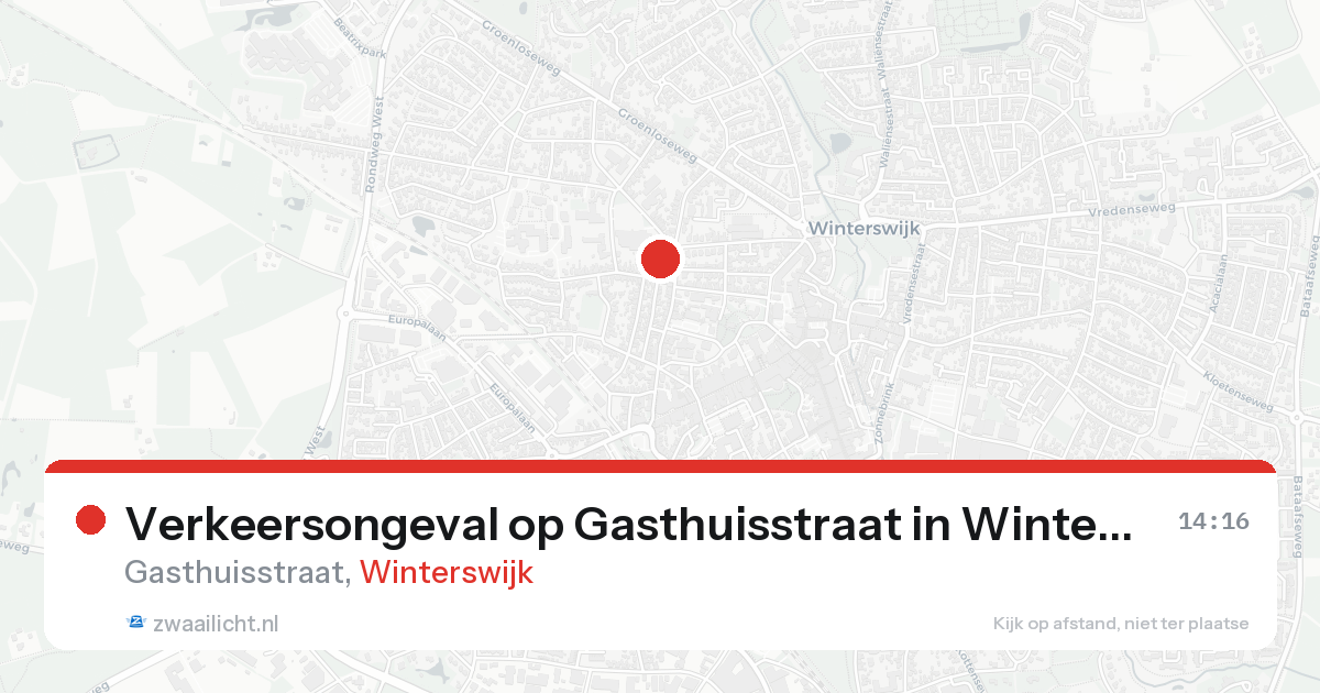 Verkeersongeval op Gasthuisstraat in Winterswijk — 18 aug 2026