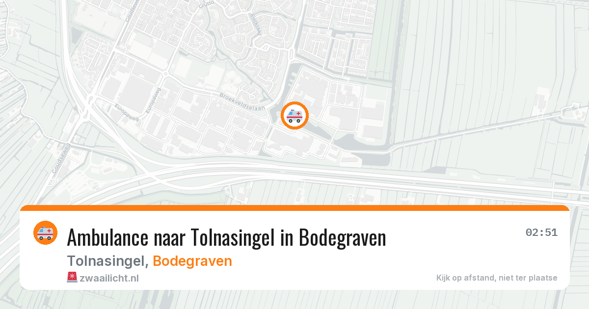 Ambulance naar Tolnasingel in Bodegraven — 9 feb 2026