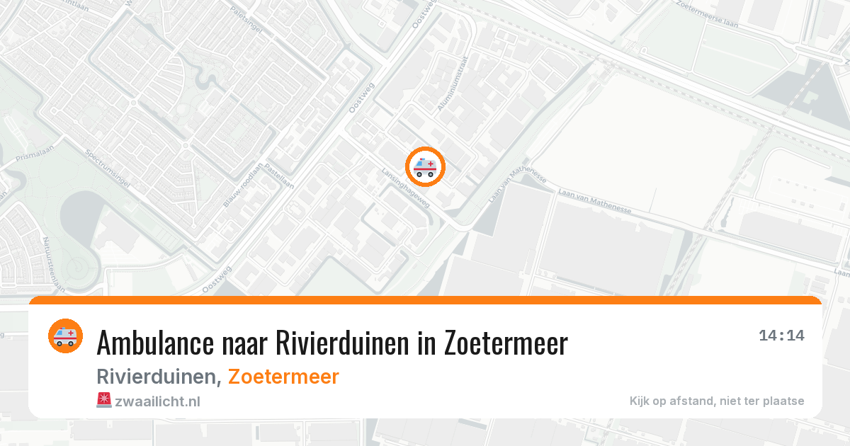 Ambulance naar Rivierduinen in Zoetermeer — 3 jul 2026