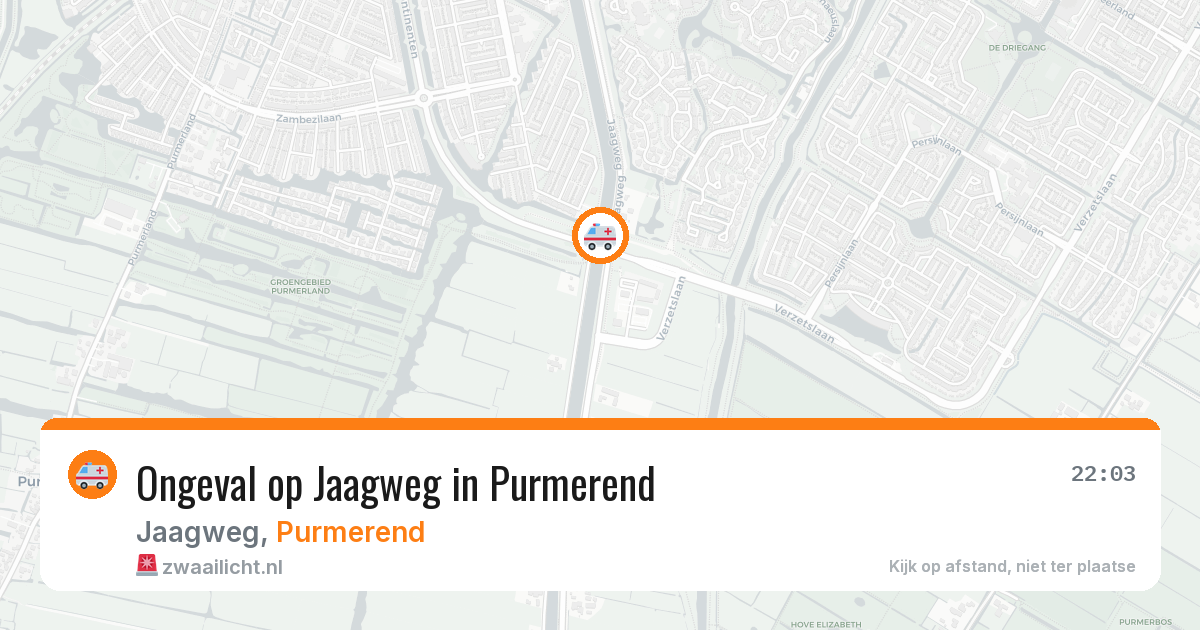 Ongeval op Jaagweg in Purmerend — 10 feb 2026