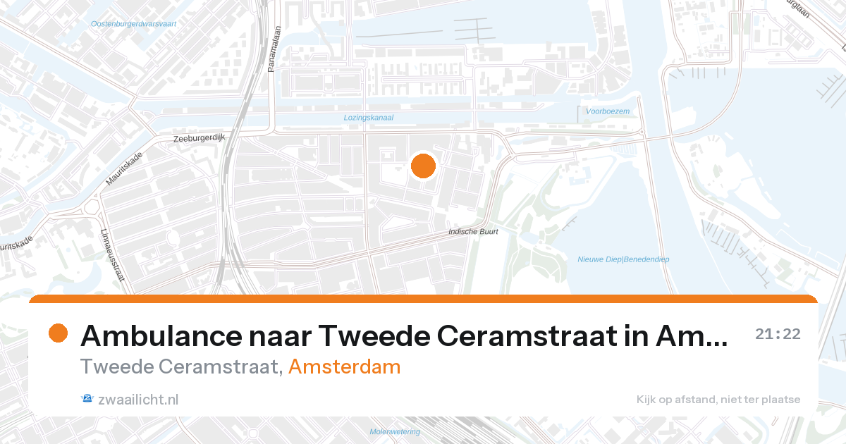 Ambulance naar Tweede Ceramstraat in Amsterdam — 28 aug 2026