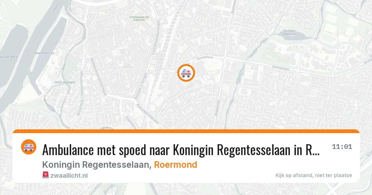 Ambulance met spoed naar Koningin Regentesselaan in Roermond — 1 jun 2026