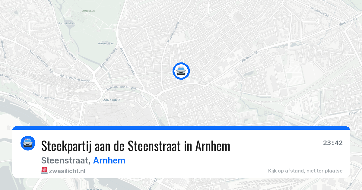 Steekpartij aan de Steenstraat in Arnhem — 24 jun 2026