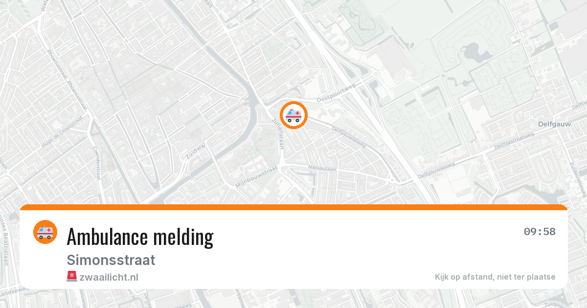 Ambulance melding — 2 jul 2026