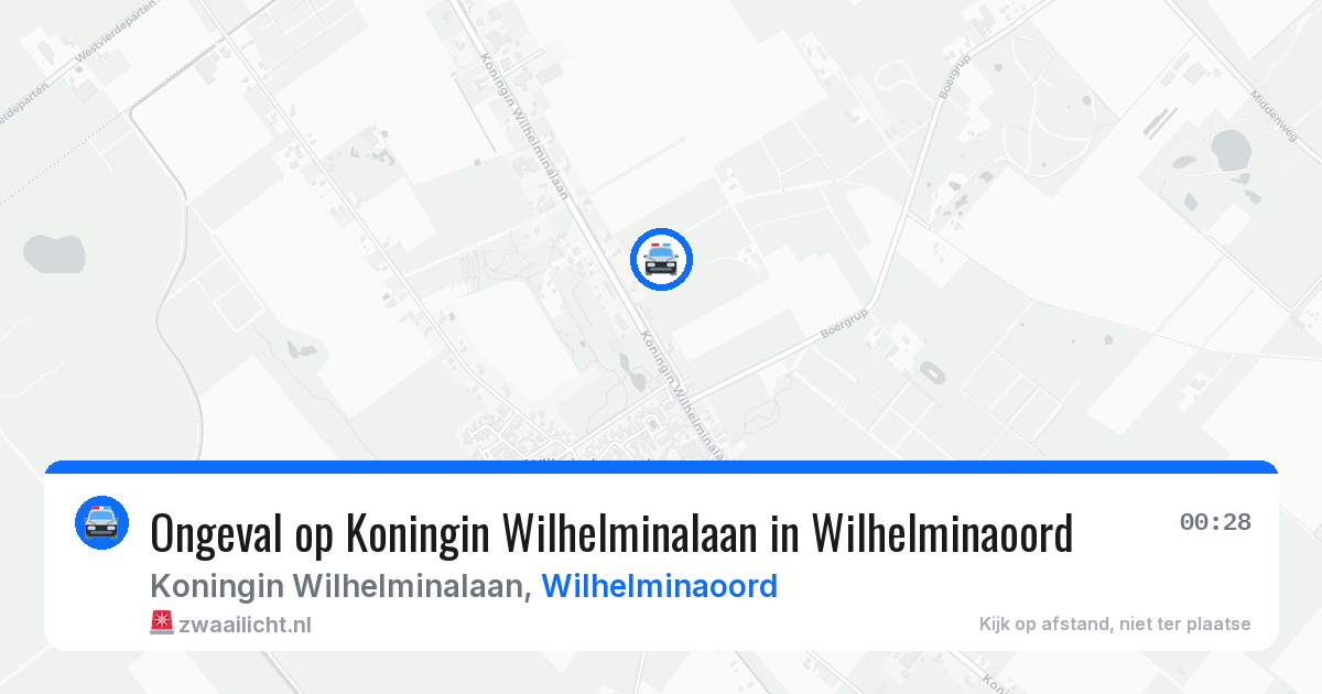 Ongeval op Koningin Wilhelminalaan in Wilhelminaoord — 29 mei 2026