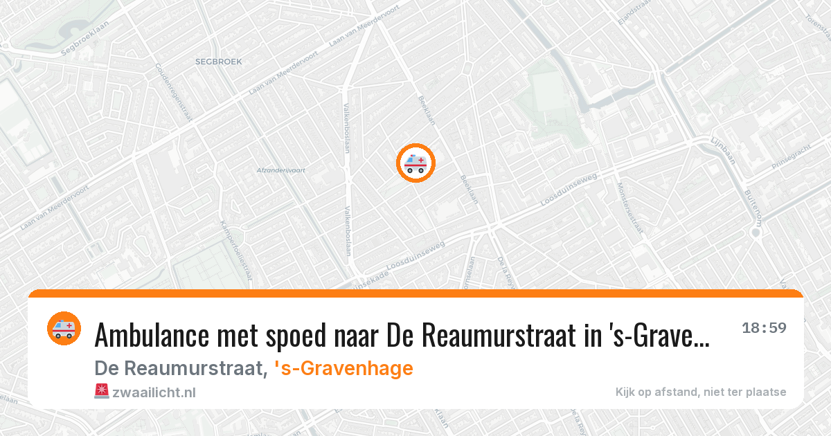 Ambulance met spoed naar De Reaumurstraat in 's-Gravenhage — 15 jun 2026