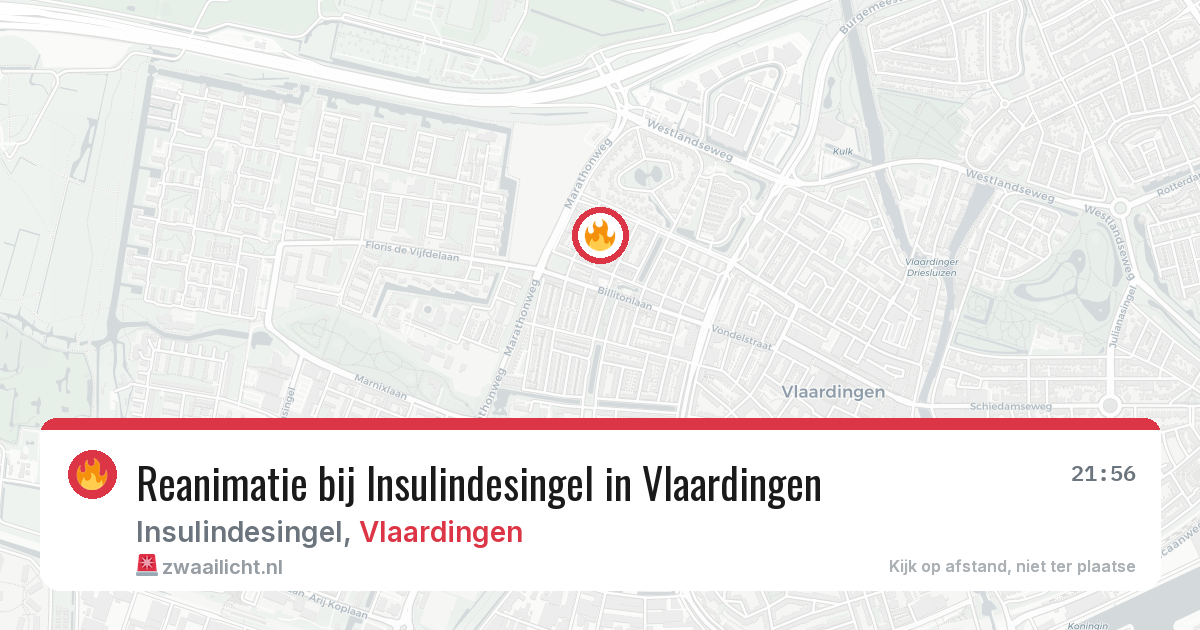 Reanimatie bij Insulindesingel in Vlaardingen — 26 mei 2026